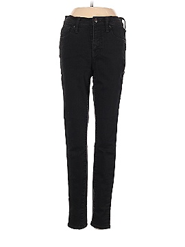 Madewell 9" Mid-Rise Skinny Jeans in ISKO Stay Black&trade; (view 1)