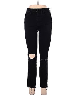 Madewell 10" High-Rise Skinny Jeans in Black Sea (view 1)