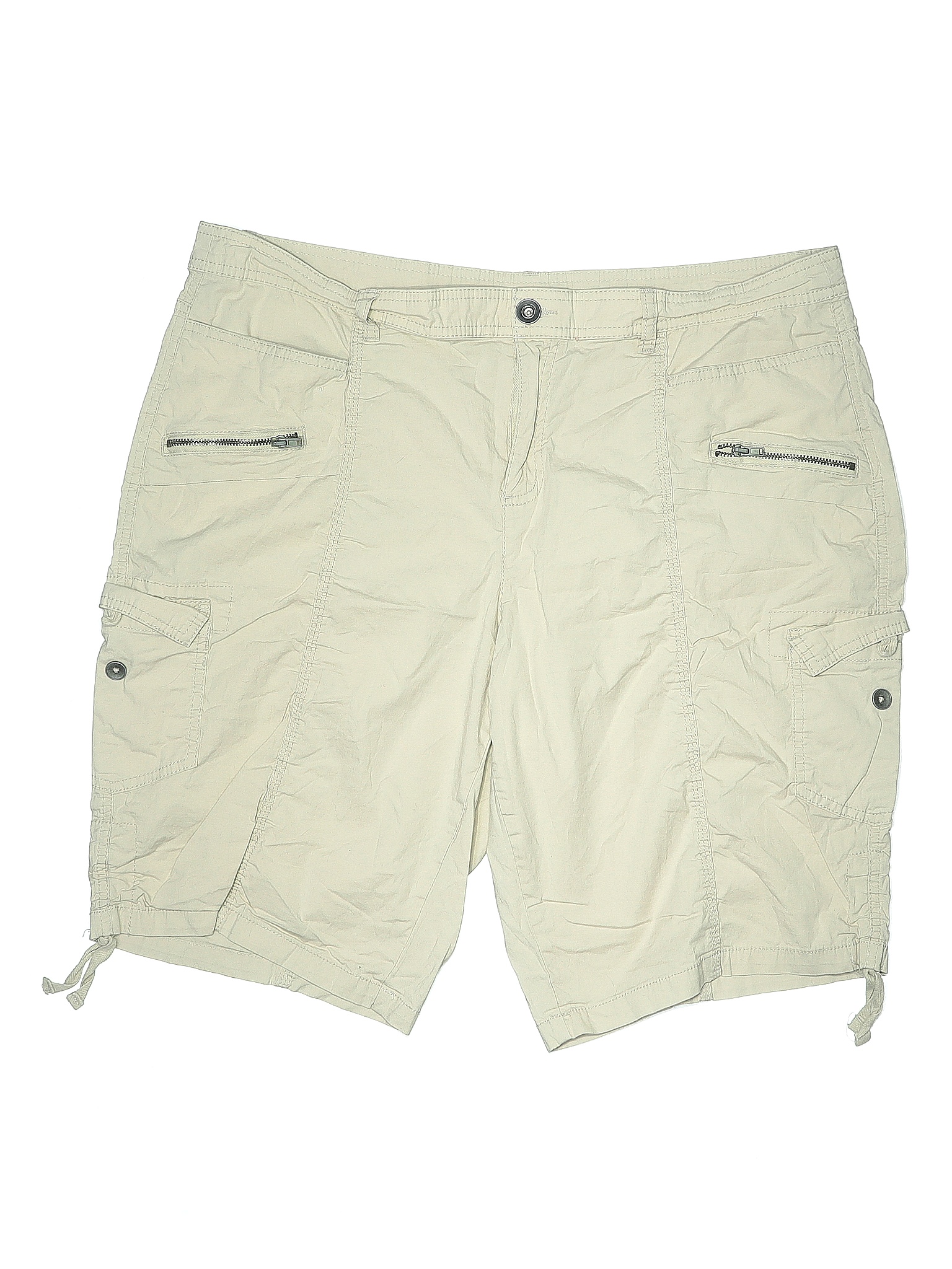 Style&Co Solid Colored Tan Cargo Shorts Size 18 (Plus) 64 off thredUP