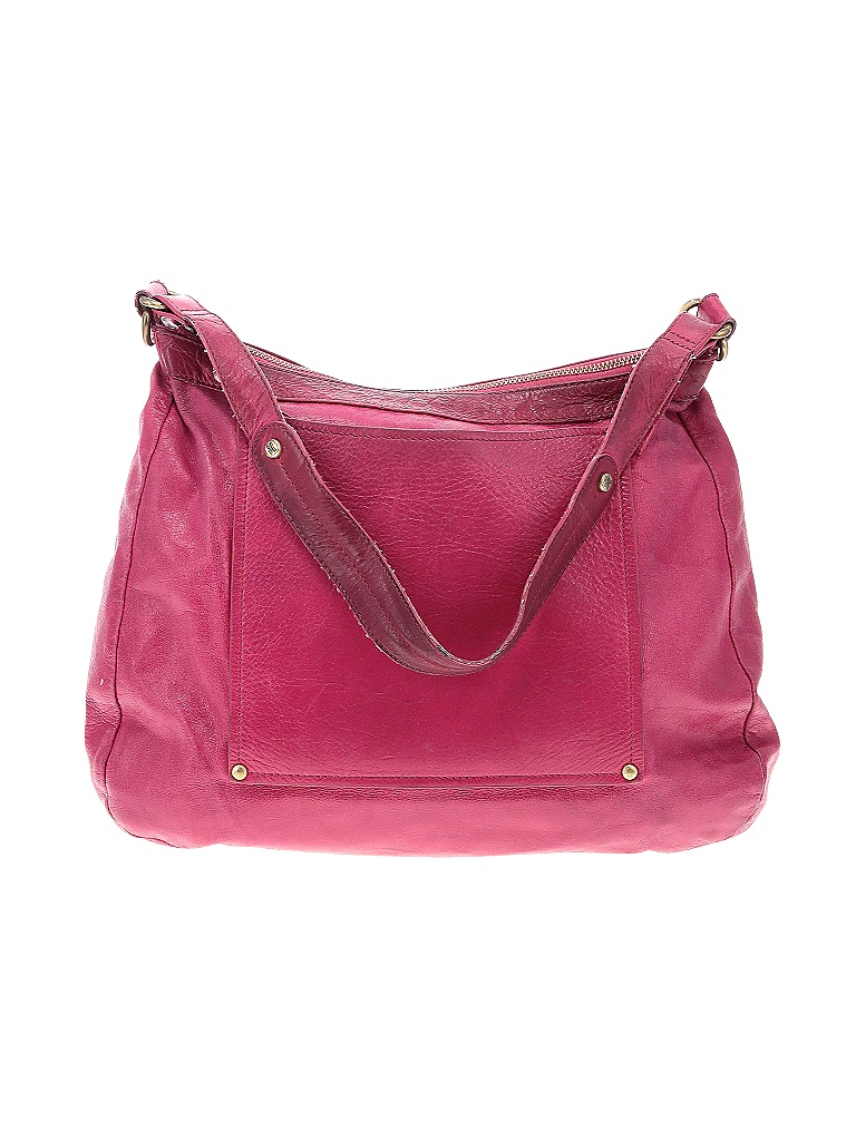 Hobo International 100% Leather Solid Pink Leather Shoulder Bag One ...