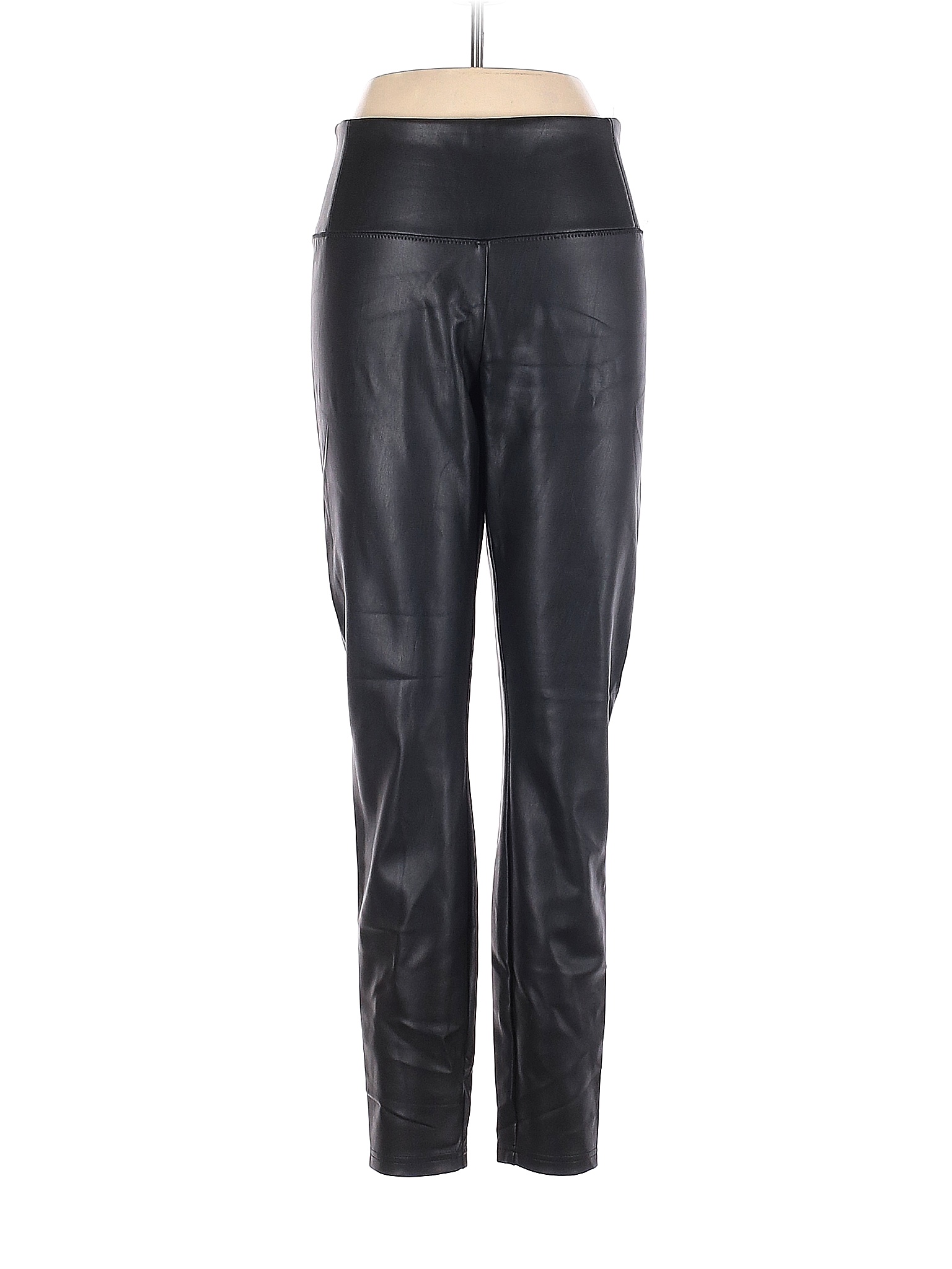 Rachel Zoe 100% Polyurethane Solid Black Faux Leather Pants Size 8 - 80 