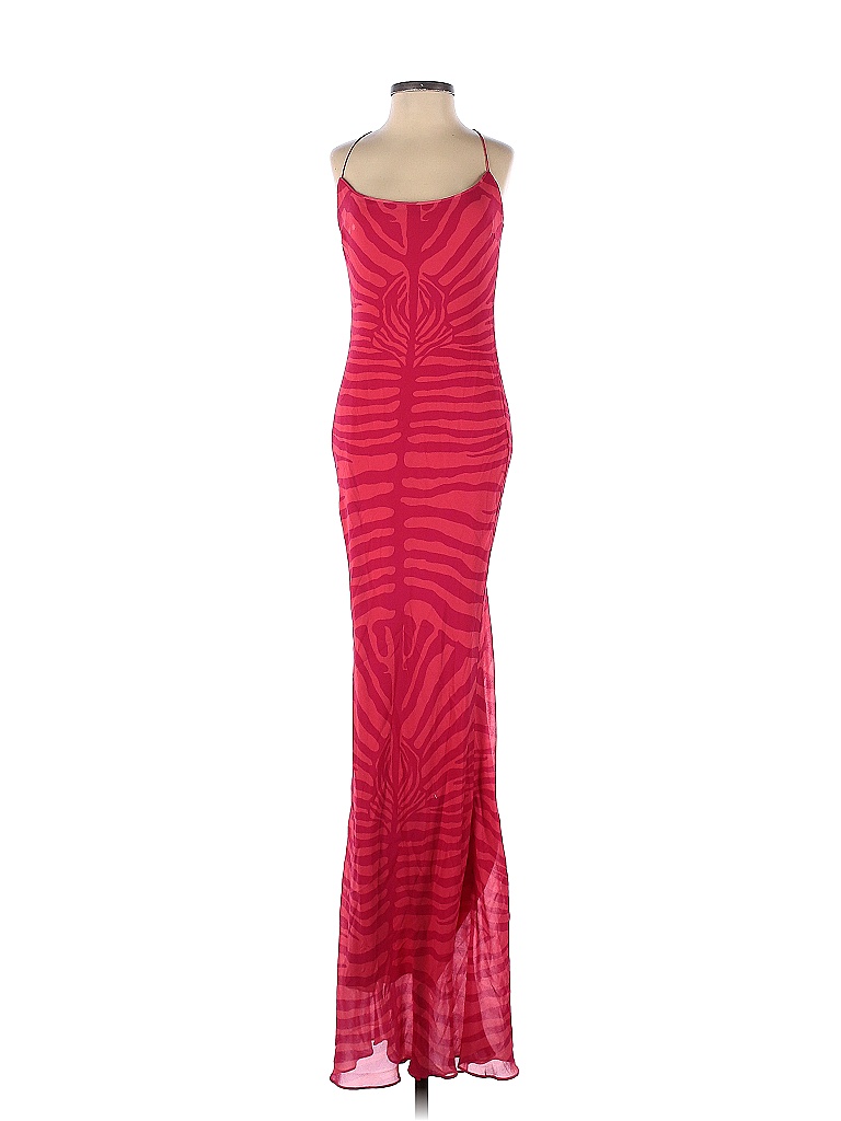 Ronny Kobo 100 Silk Pink Scarlette Zebra Dress Size S 76 off thredUP