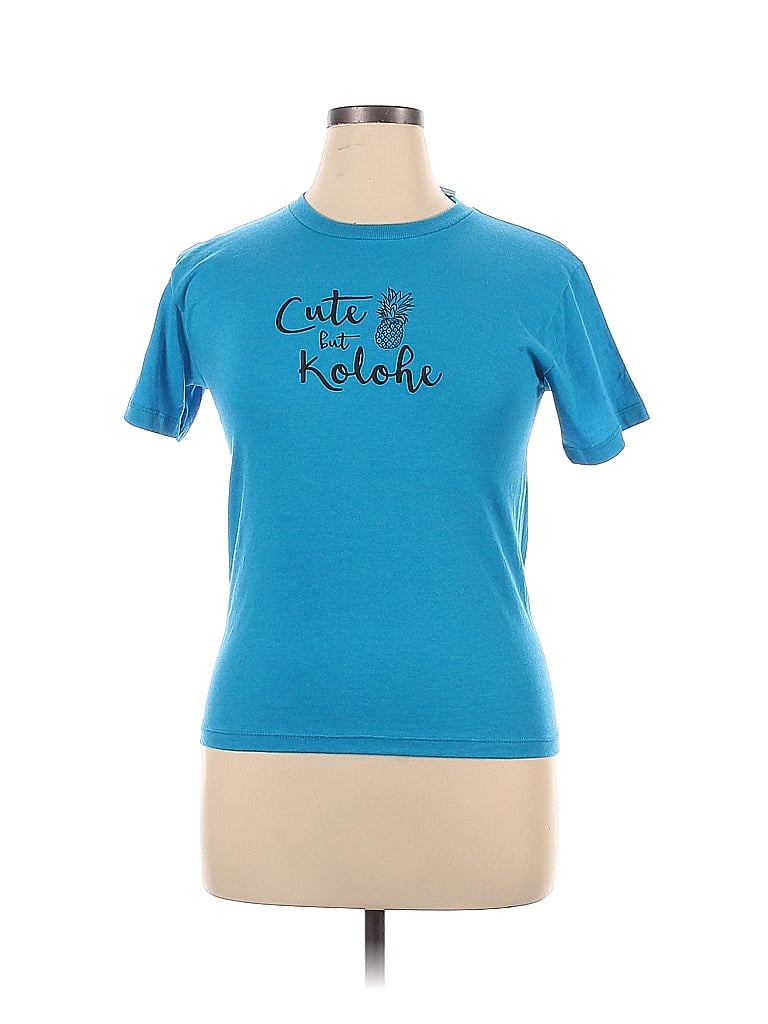 Pre-owned Assorted Brands Short Sleeve T-shirt In Blue