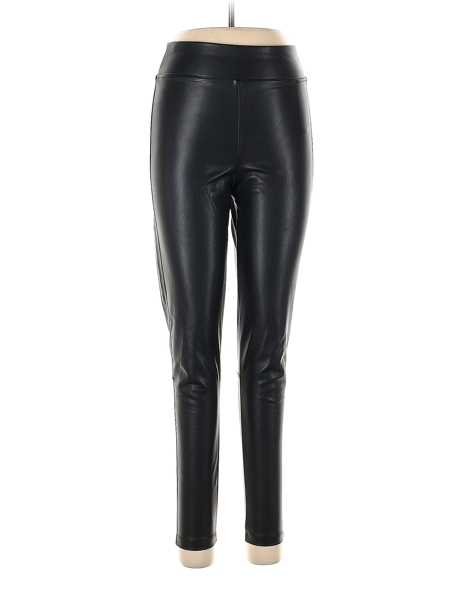 Splendid 100% Polyurethane Solid Black Faux Leather Pants Size M - 80% ...