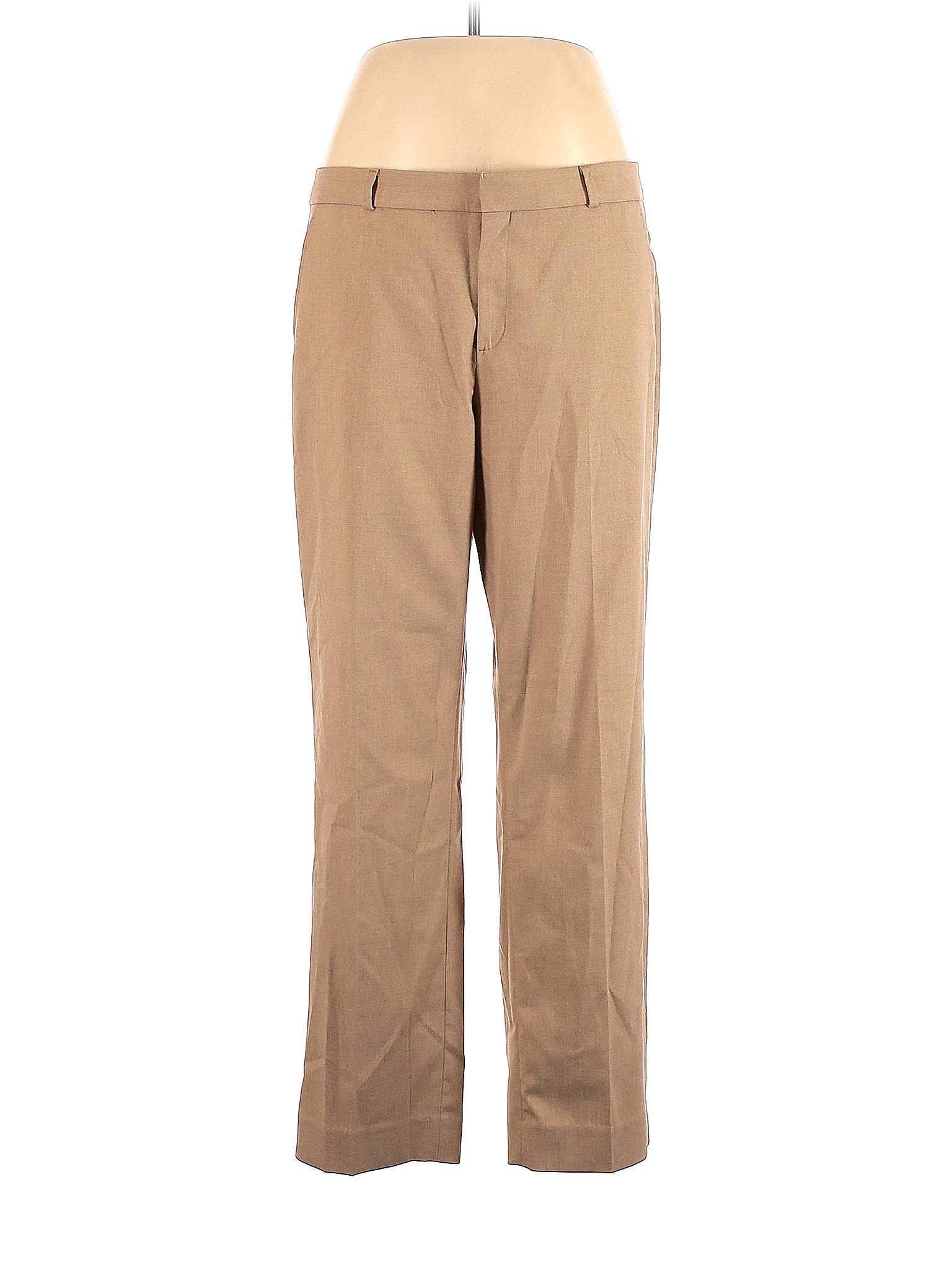 Banana Republic Solid Colored Tan Dress Pants Size 14 73 off thredUP