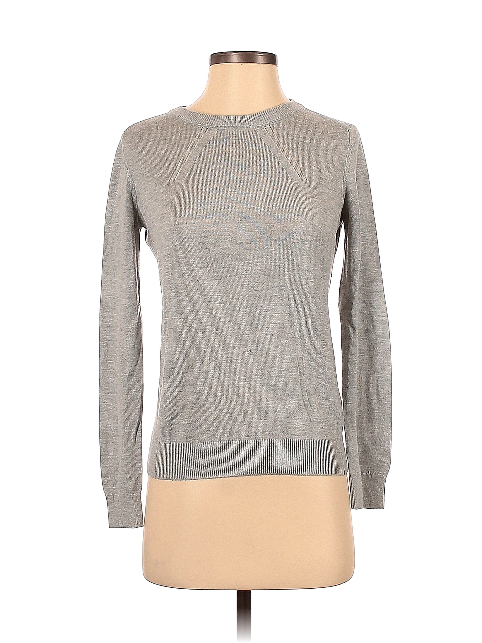 Banana Republic Factory Store Color Block Marled Gray Pullover Sweater ...