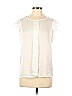 La Redoute 100% Polyester Ivory White Short Sleeve Blouse Size 8 - photo 1