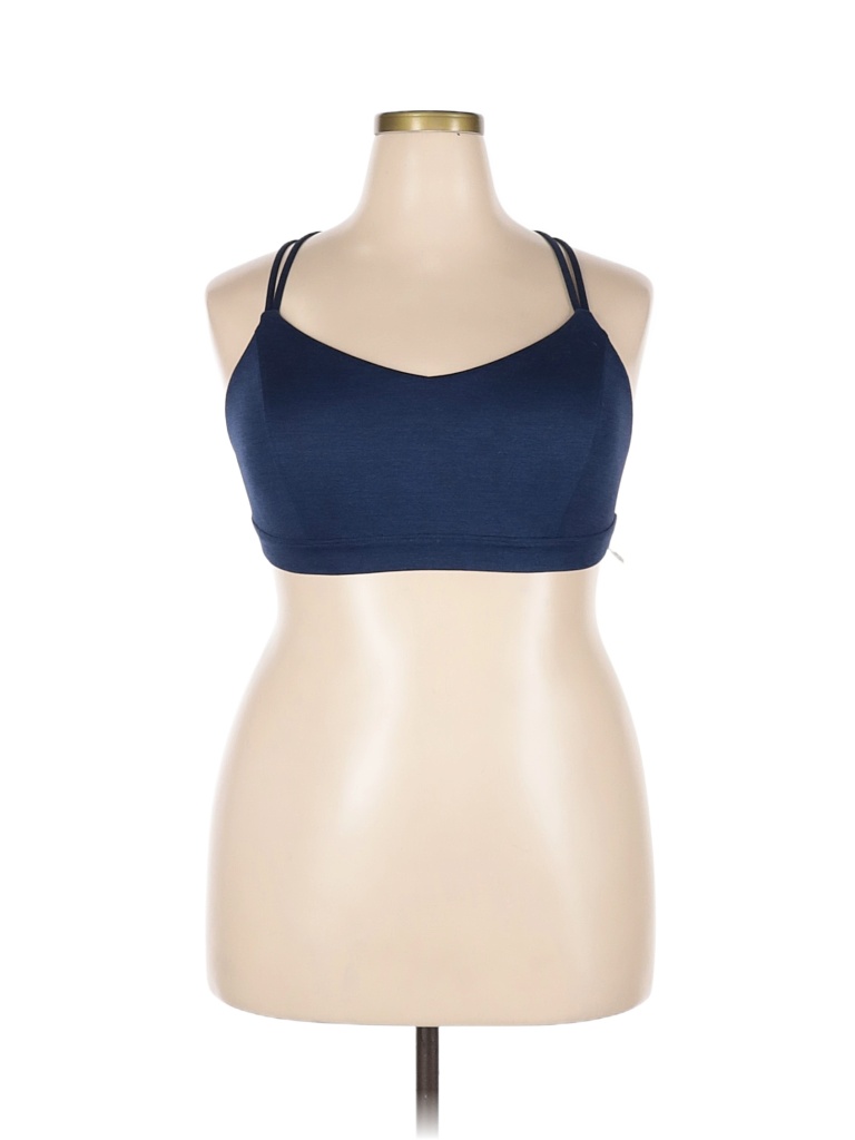 Active by Old Navy 100 Cotton Blue Sports Bra Size XXL 37 off thredUP