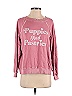 Wildfox 100% Cotton Graphic Solid Colored Pink Sweatshirt Size XS - photo 1