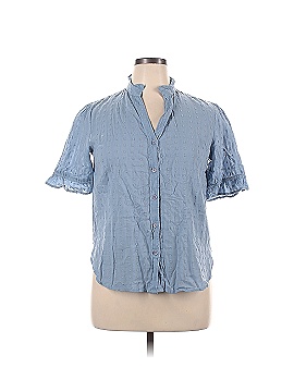 New Directions Short Sleeve Button-Down Shirt (view 1)