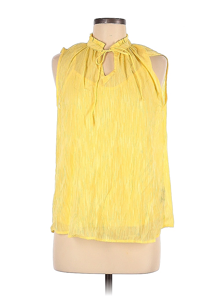 Zac & Rachel 100% Polyester Yellow Sleeveless Top Size M - photo 1