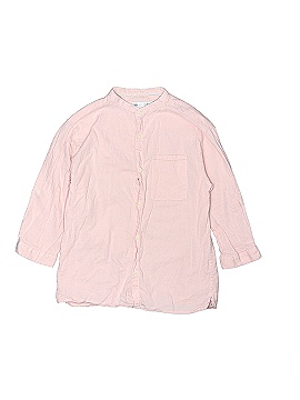 Zara Kids 3/4 Sleeve Button-Down Shirt (view 1)