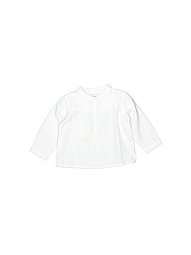 Bonnet à Pompon Long Sleeve Button-Down Shirt (view 1)