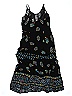 Band of Gypsies 100% Rayon Paisley Floral Motif Graphic Black Casual Dress Size XS - photo 2