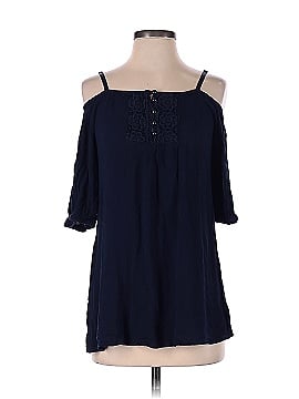 Bailey Blue 3/4 Sleeve Blouse (view 1)