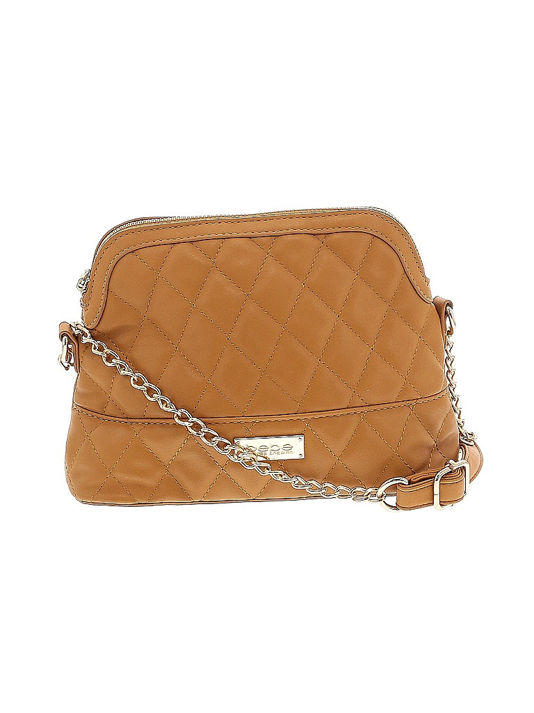 Bebe Solid Colored Tan Crossbody Bag One Size - 75% off | thredUP