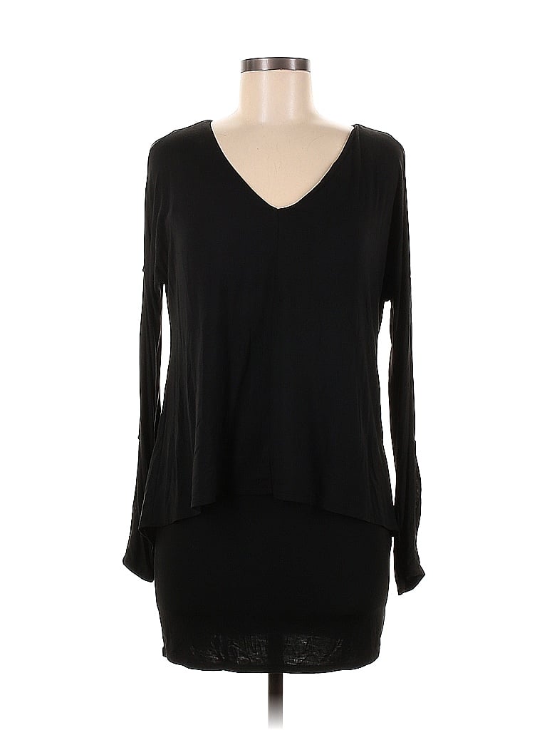 White House Black Market Solid Black Casual Dress Size M - 72% off ...