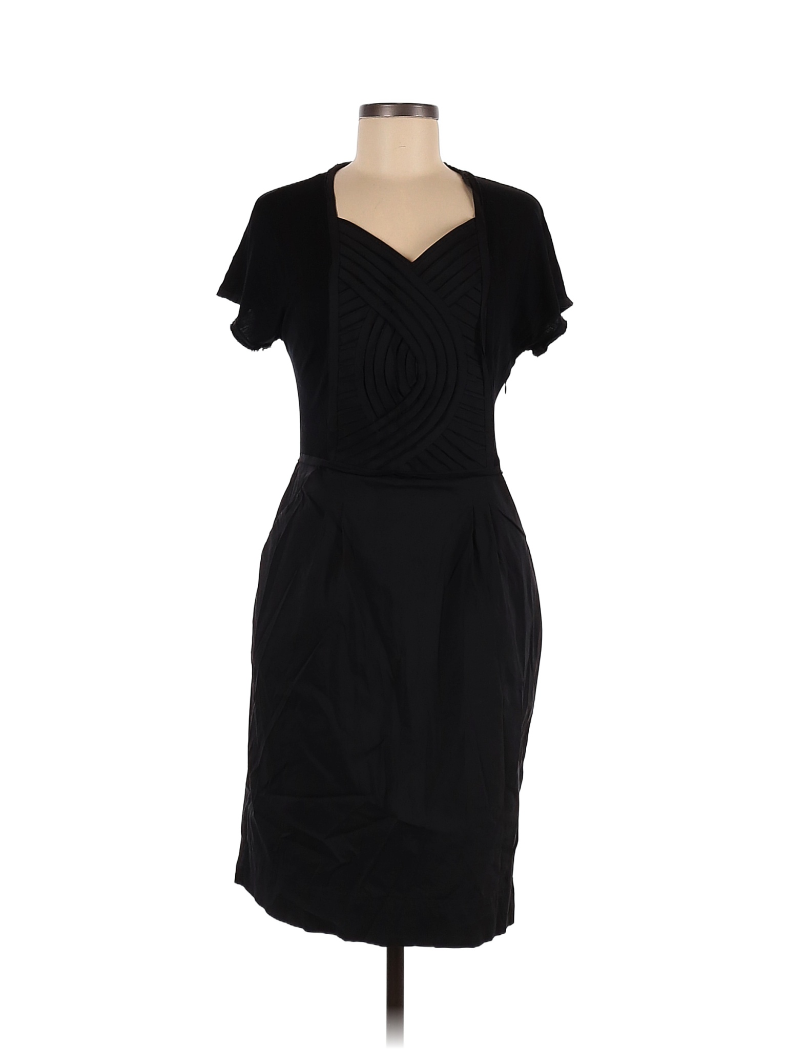 Bcbgmaxazria Solid Black Cocktail Dress Size M 83 Off Thredup