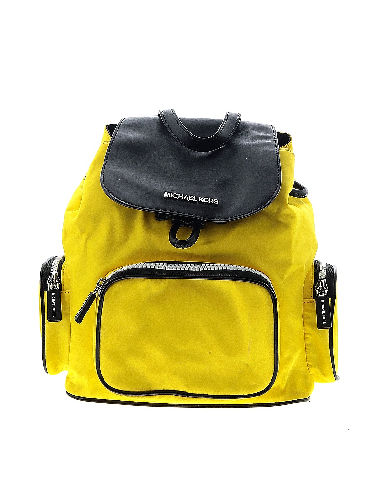 MICHAEL Michael Kors Graphic Solid Colored Yellow Backpack One Size