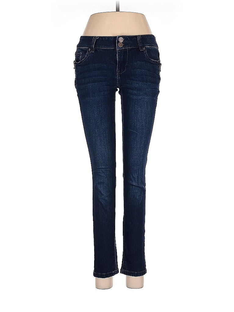 New York & Company Solid Blue Jeans Size 0 - 72% off | thredUP