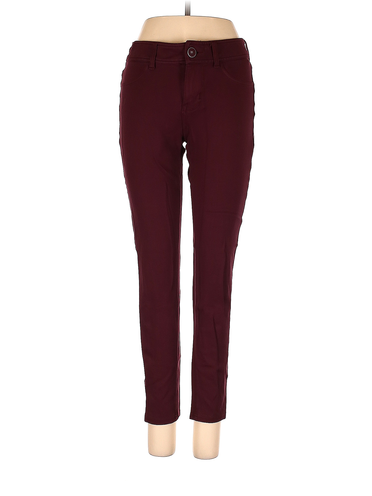 Seven7 Solid Colored Burgundy Casual Pants Size 4 - 73% off | thredUP