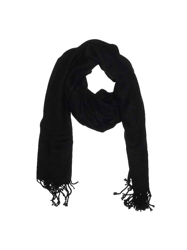 Pre-owned Assorted Brands Scarf In Black