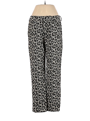 Le Superbe Leopard Print Multi Color Gray Casual Pants Size 10 - 79% off