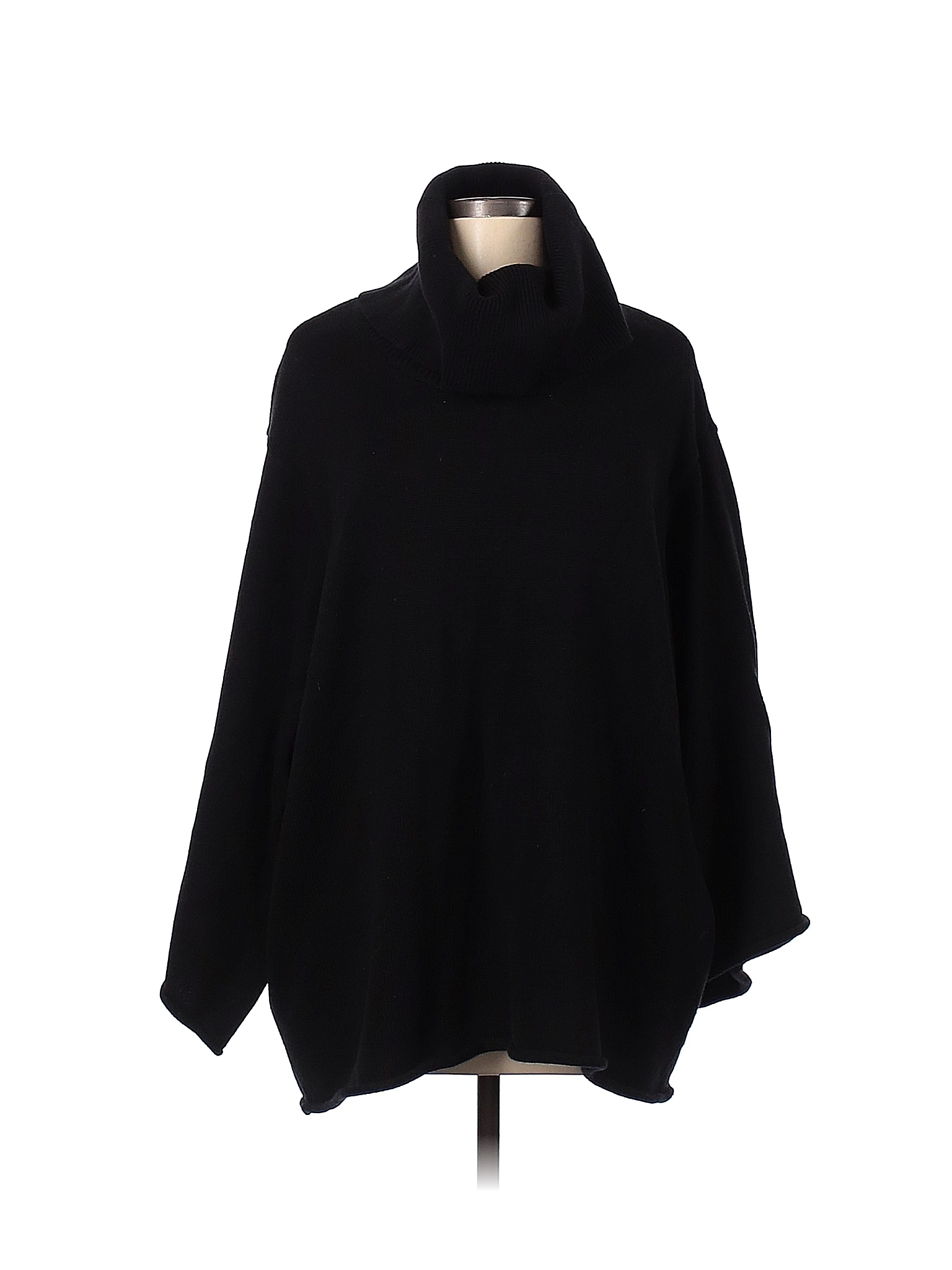Bassiri L/S Turtleneck Black Sweater 631 main image 1
