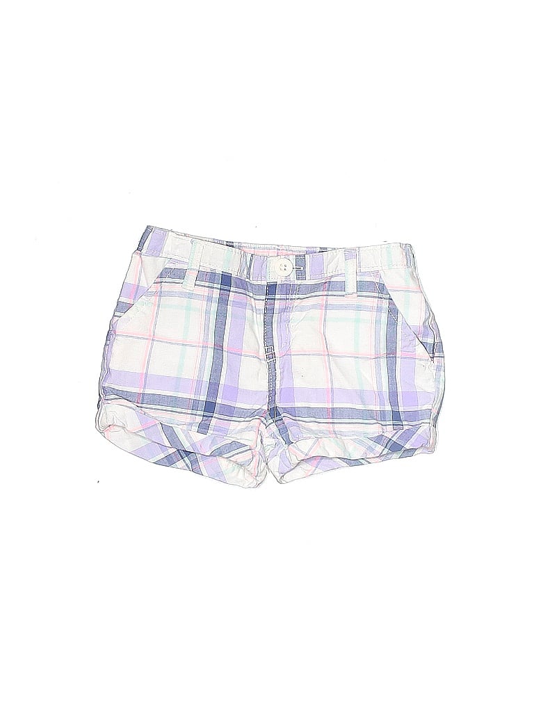OshKosh B'gosh Argyle Checkered-gingham Plaid White Shorts Size 4T - photo 1