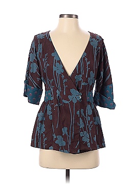 Marc by Marc Jacobs Short Sleeve Silk Top (view 1)