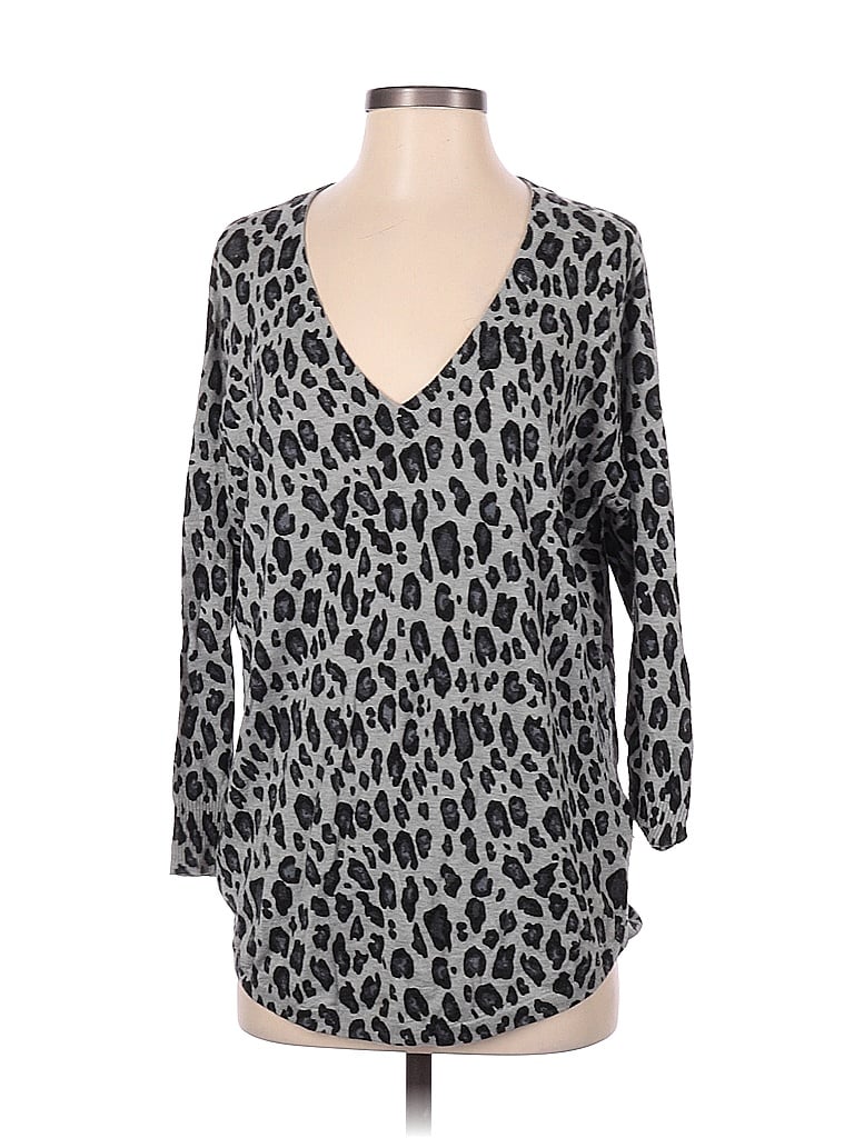 Pre-owned Joie Cardigan Sweater In Silver