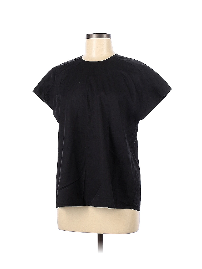 Harshman 100% Cotton Solid Black Short Sleeve Blouse Size M - 76% off ...