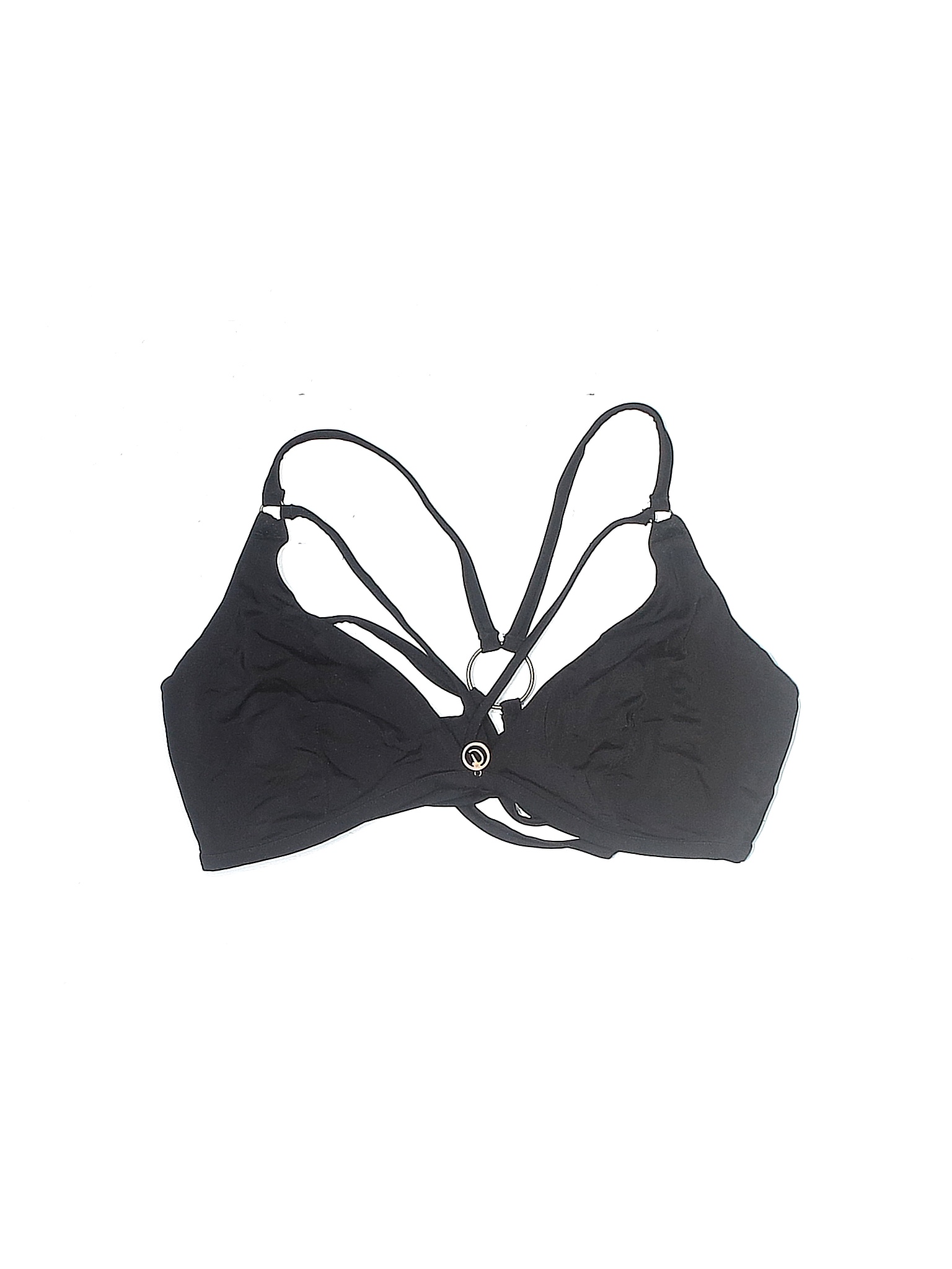 Assorted Brands Solid Black Swimsuit Top Size M 60 Off Thredup