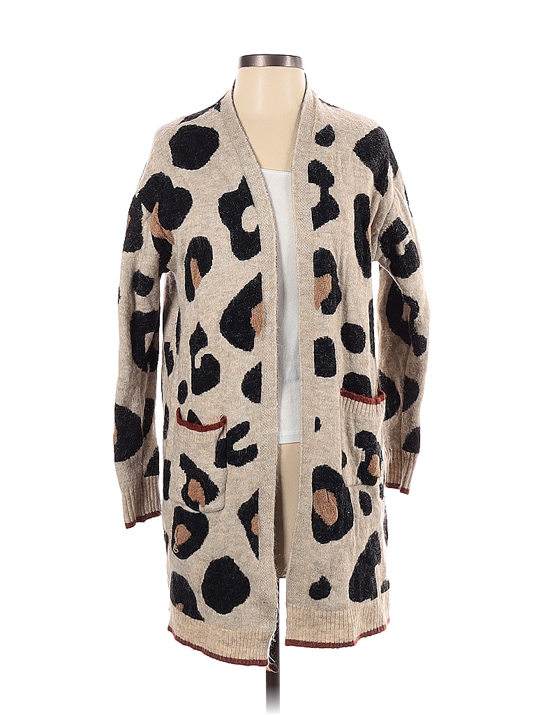 Jodifl Color Block Tan Cardigan Size S - photo 1