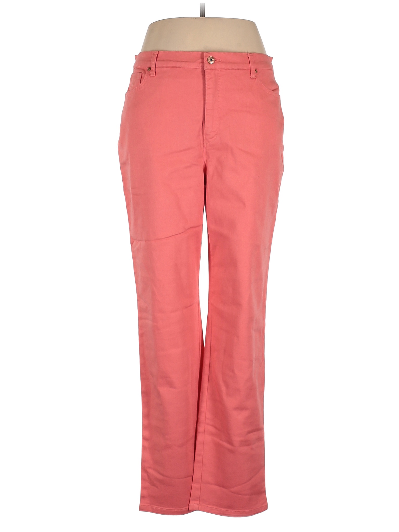 Gloria Vanderbilt Solid Pink Jeans Size 16 60 off thredUP