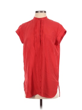 Vince. Short Sleeve Silk Top (view 1)