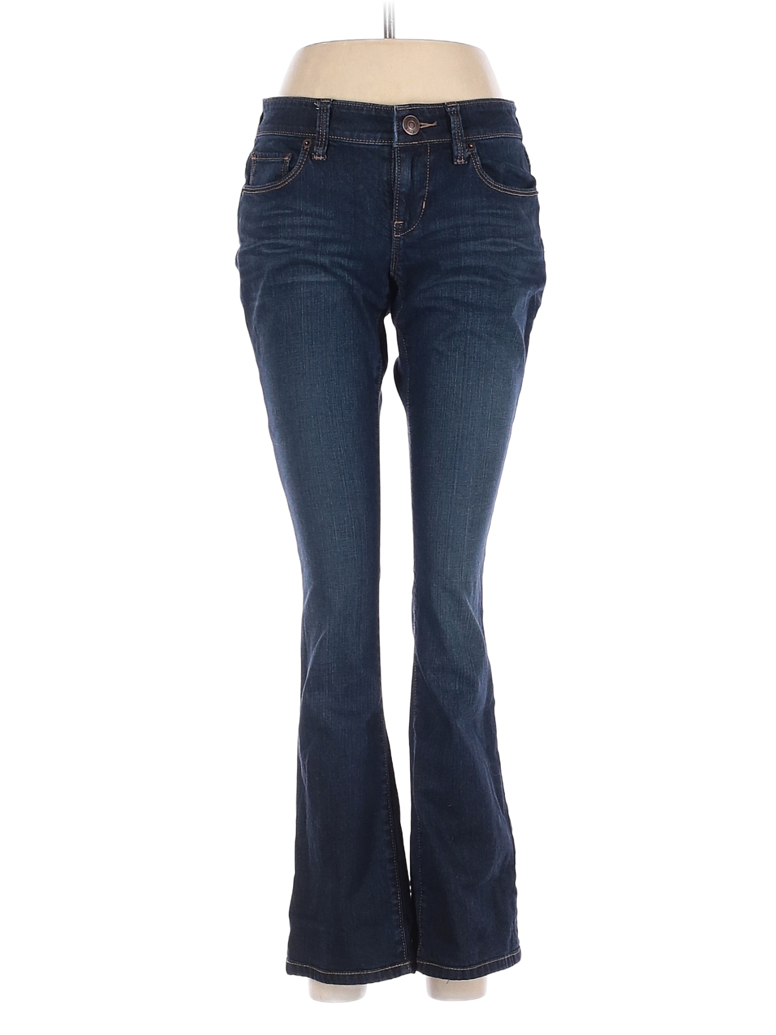 Ann Taylor LOFT Solid Blue Jeans 25 Waist - 85% off | thredUP