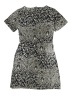 H&M Jacquard Snake Print Acid Wash Print Batik Brocade Animal Print Leopard Print Black Tan Casual Dress Size 2 - photo 2