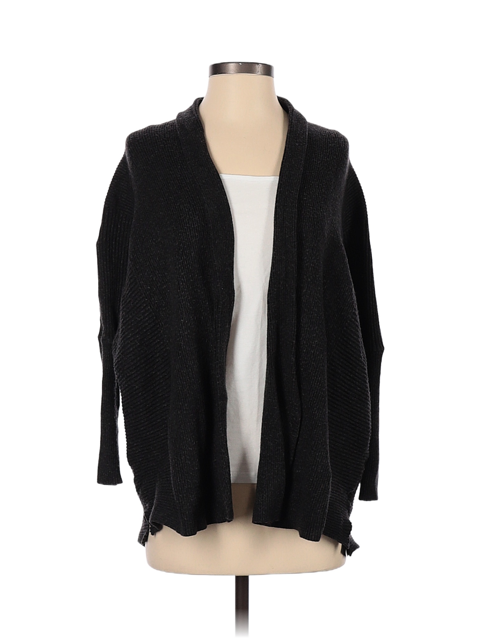 Zara Color Block Solid Black Cardigan Size S - 69% off | thredUP