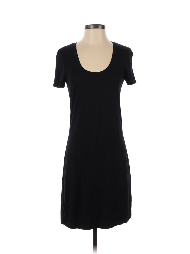 Pre-owned Three Dots Casual Dress In Black