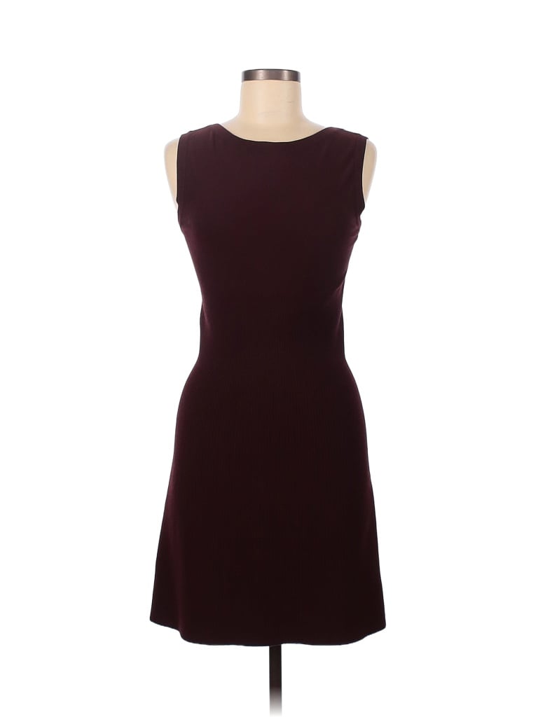Alaïa Solid Burgundy Casual Dress Size 44 (FR) - photo 1