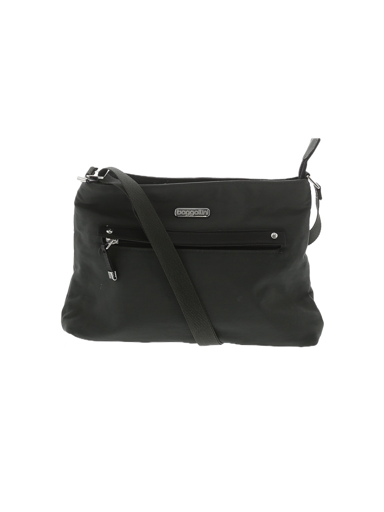 Baggallini Solid Black Gray Crossbody Bag One Size 63 off thredUP