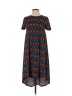 Lularoe Argyle Chevron-herringbone Graphic Blue Casual Dress Size XS - photo 1