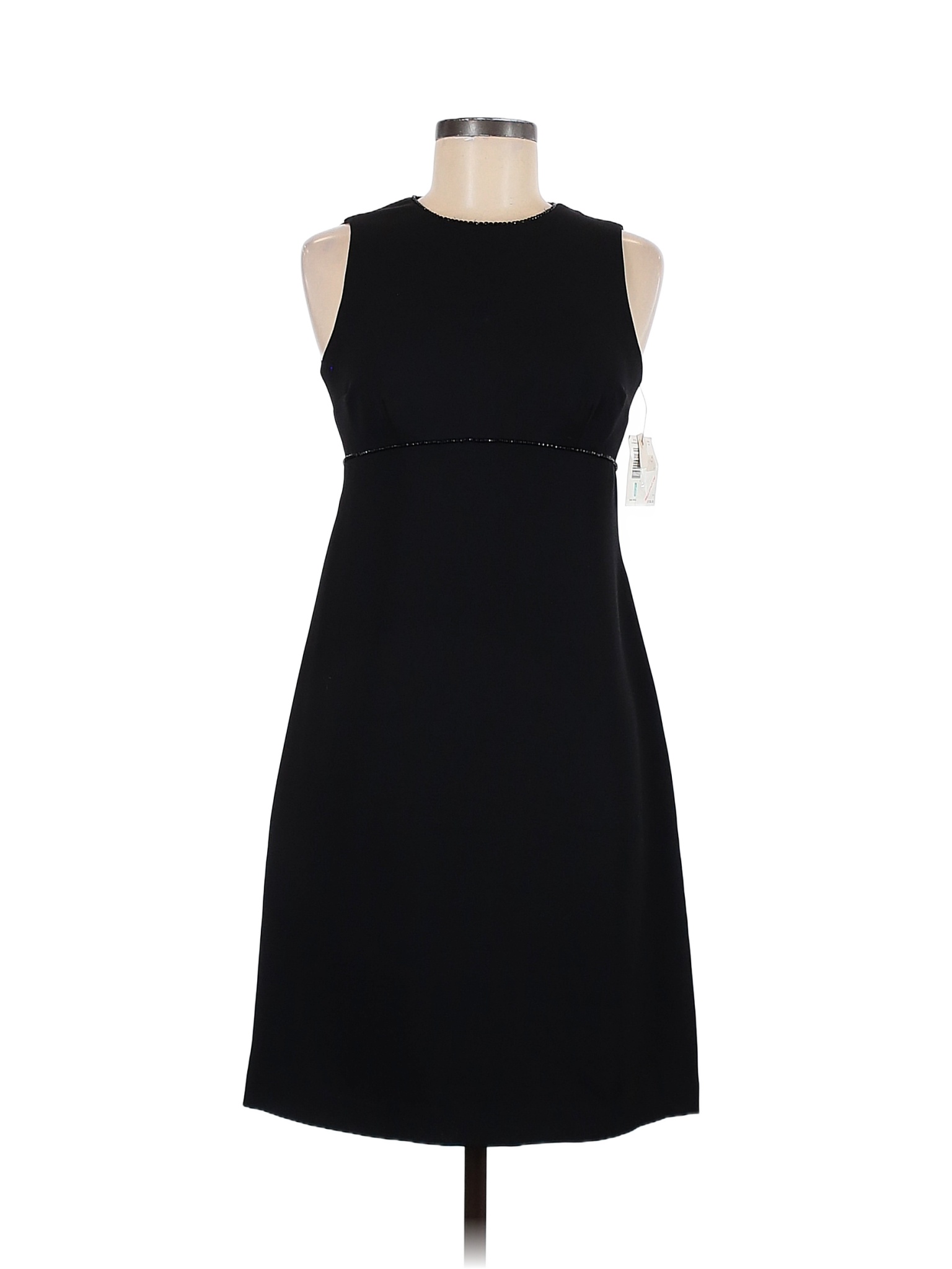 Liz Claiborne 100% Polyester Solid Black Cocktail Dress Size 6 - 90% ...