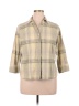 Cj Banks Plaid Green 3/4 Sleeve Blouse Size X (Plus) - photo 1