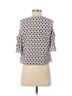 Veronica M. 100% Polyester Ivory Blue Short Sleeve Blouse Size S - photo 2