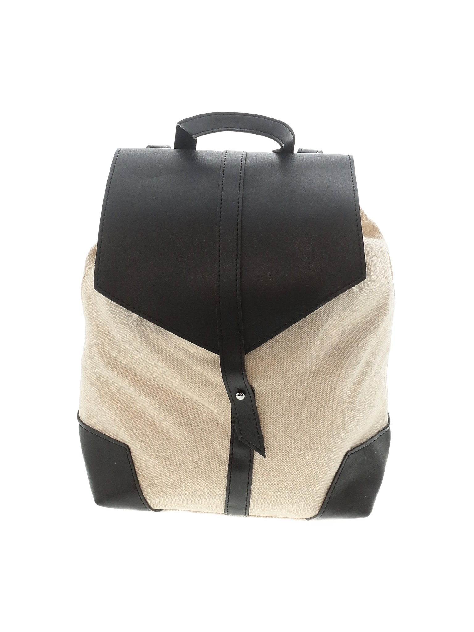 Deux Lux Color Block Black Ivory Backpack One Size - 75% off
