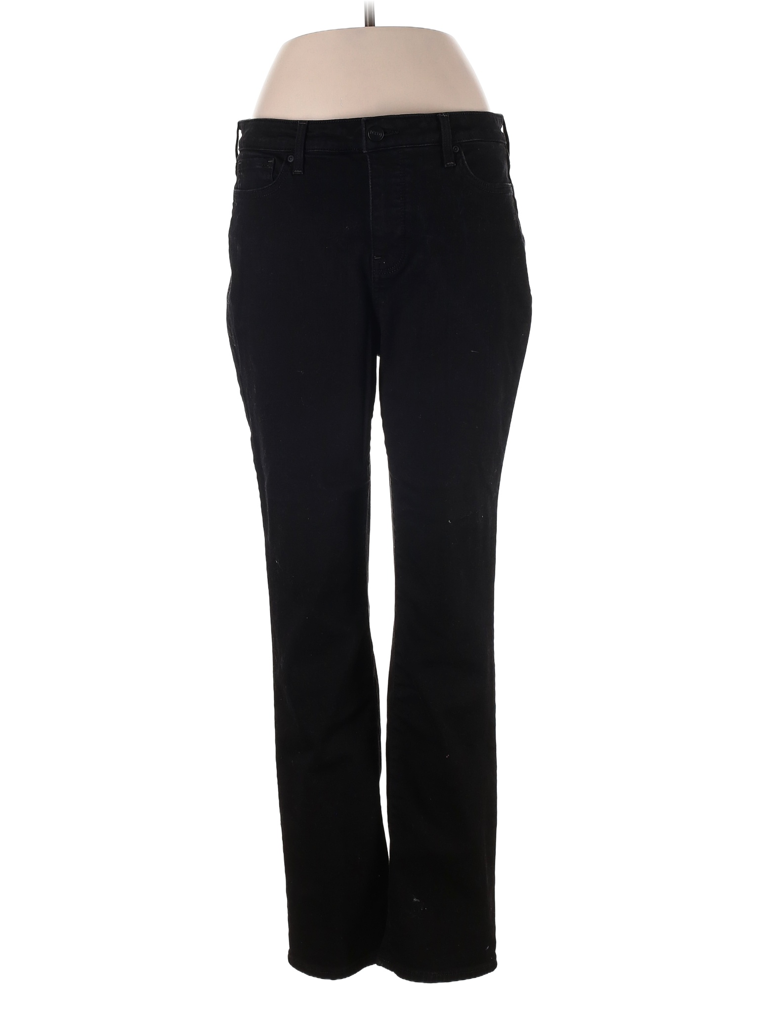 NYDJ Solid Black Jeans Size 12 80 off thredUP