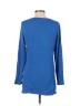 Susan Graver Solid Blue Sweatshirt Size S - photo 2
