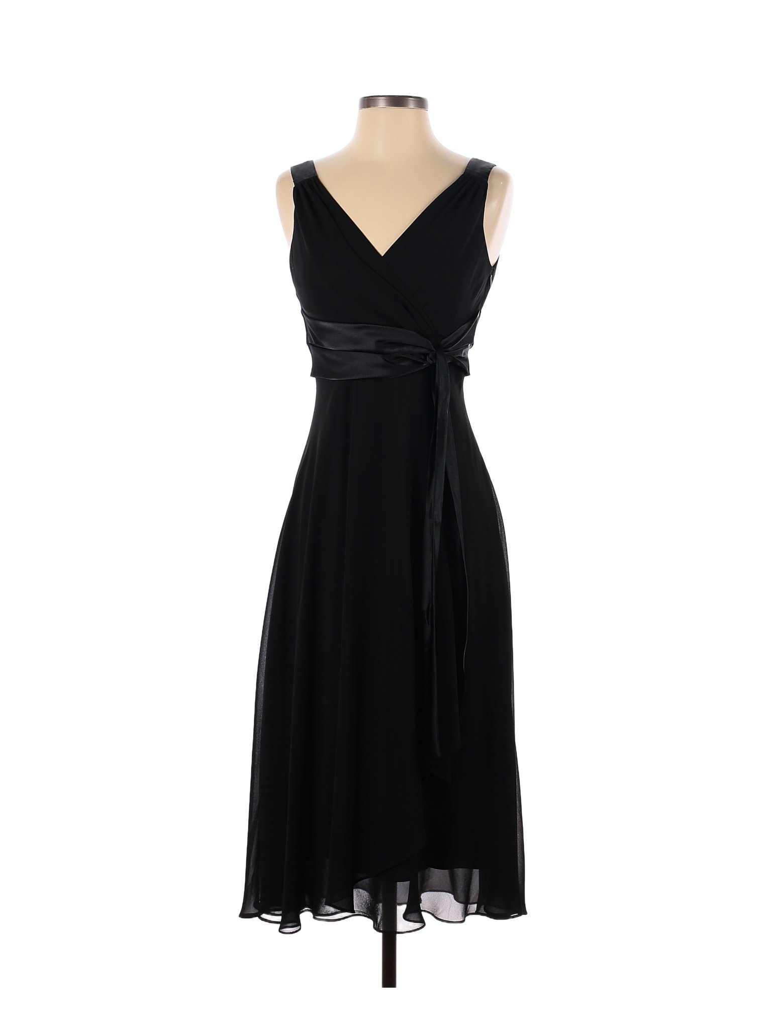 Evan Picone 100 Polyester Solid Black Cocktail Dress Size 4 78 Off